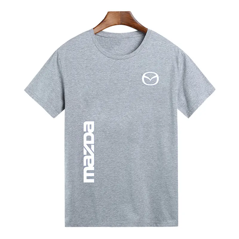 

Mazda custom Cotton T-Shirt Men Summer Print solid Leisure Tops For Men Fashion Casual Male Clothing Sweatshirts for men