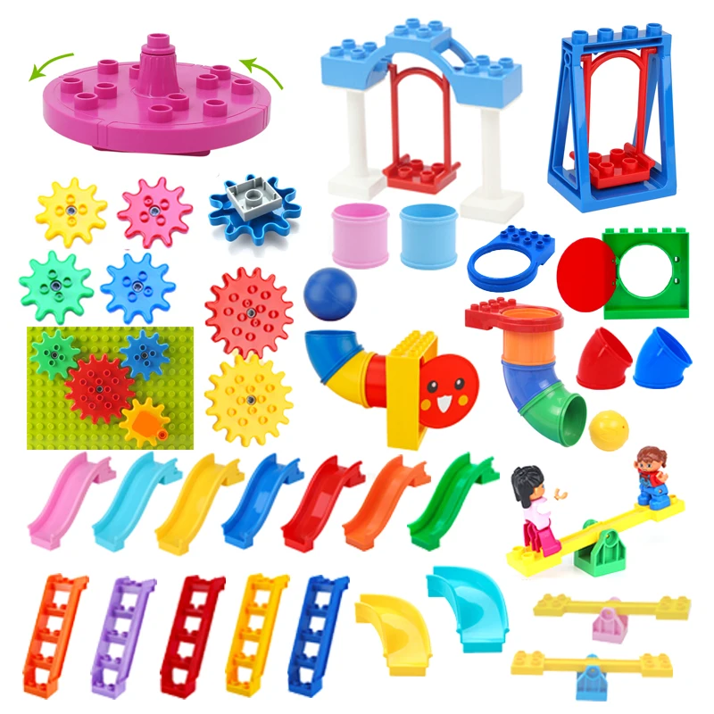 Большие строительные блоки трубопровод игровая площадка вращающиеся детали
