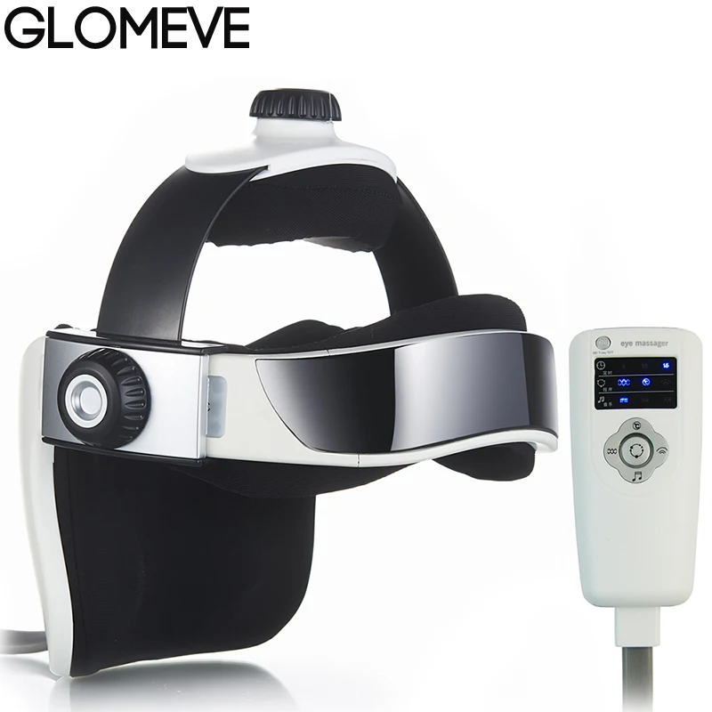 GLOMEVE 3D Электрический массажер для шеи и головы интеллектуальное давление воздушным потоком Вибрация Пальчиковый пресс расслабляющий с музыкой успокаивающий Релакс шлем