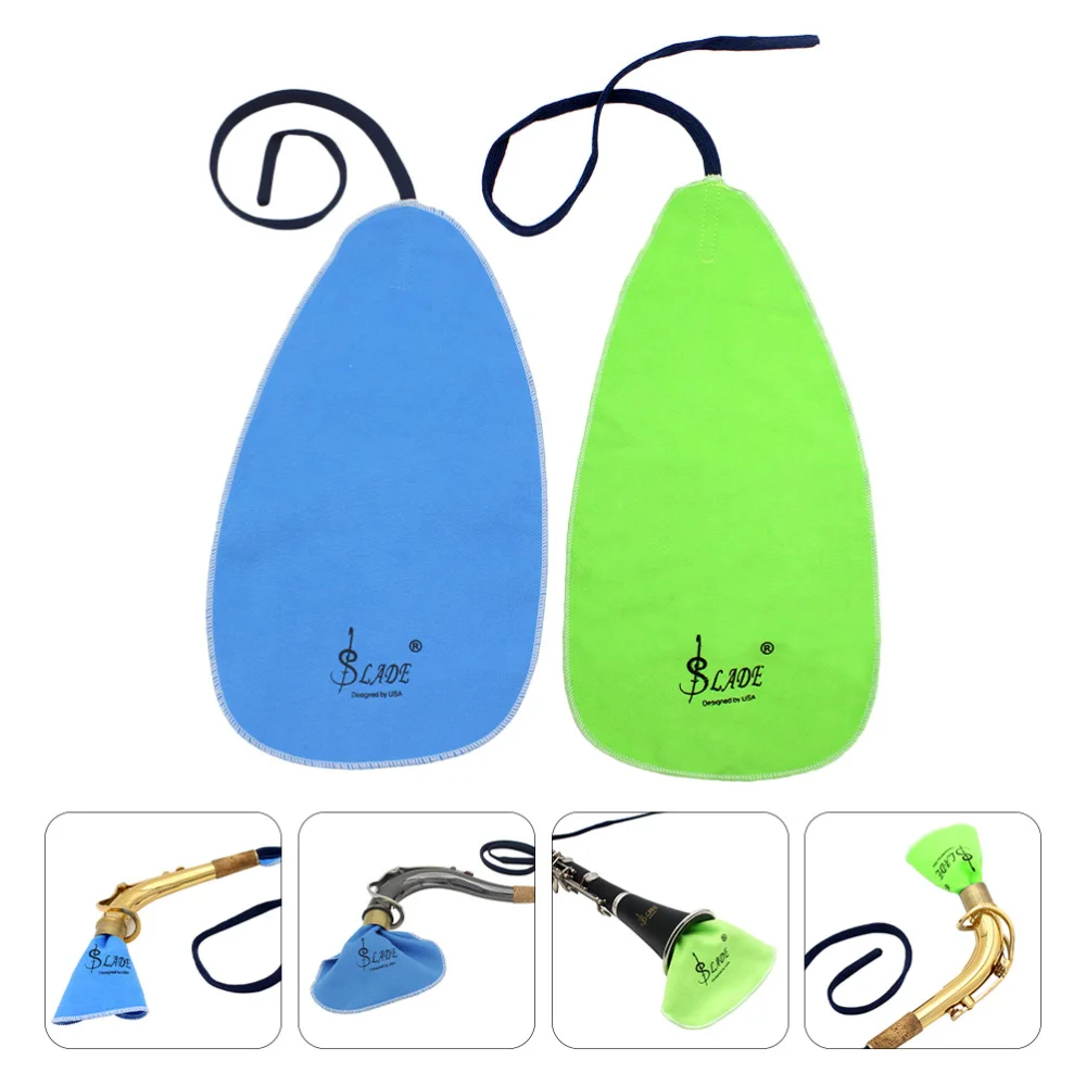 

2pcs Saxophone Cleaning Cloths Piccolo Clarinet Cleaning Tool for Inside