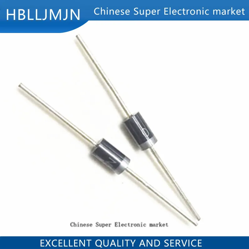 100 шт. IN5408 1N5408 3A 1000V DO-27 с выпрямительным диодом | Электронные компоненты и