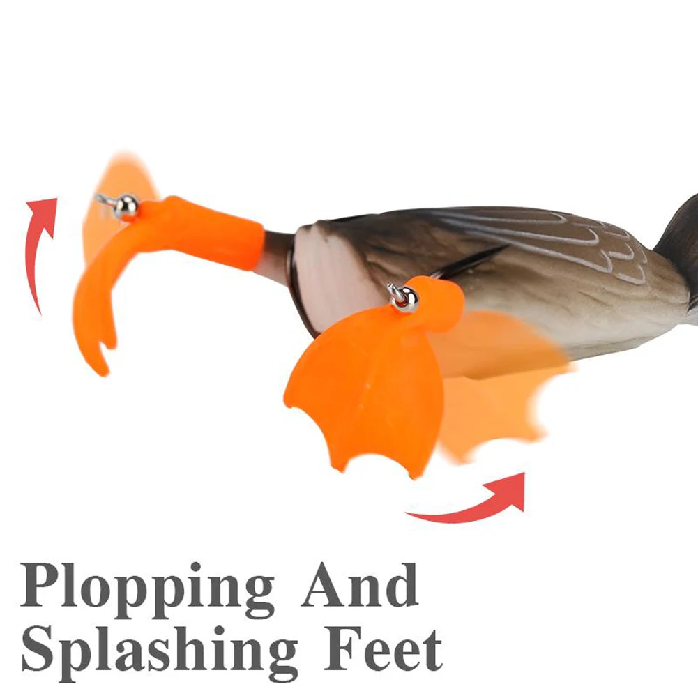 1 шт. новинка приманка для ловли лягушки в воде с изображением утки 18 5 г 10 см