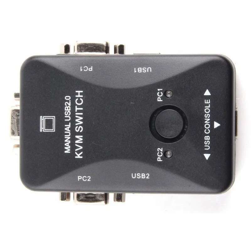 USB KVM-переключатель 2 порта VGA переключатель SVGA Box 0 KVM мышь клавиатуры 1920*1440 Vga