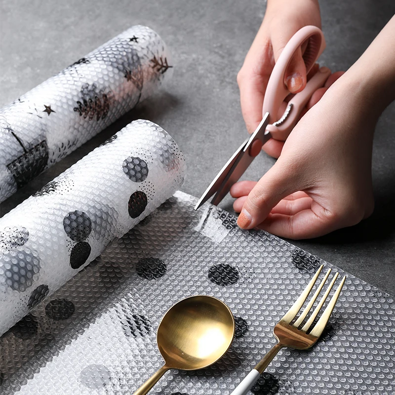 1 Roll EVA Oil-proof Moisture Kitchen Cupboard Mats Anti-frost Shoes Cabinet Drawer Pads Paper Placemat Home Decor | Дом и сад