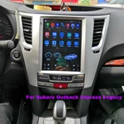Tesla навигация CARPLAY Android экран для Subaru Outback головное устройство Автомобильное Стерео Авторадио мультимедийный плеер