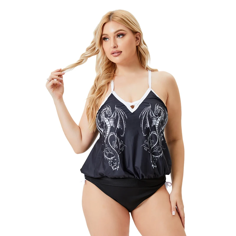 

Купальник-танкини с V-образным вырезом и эффектом пуш-ап