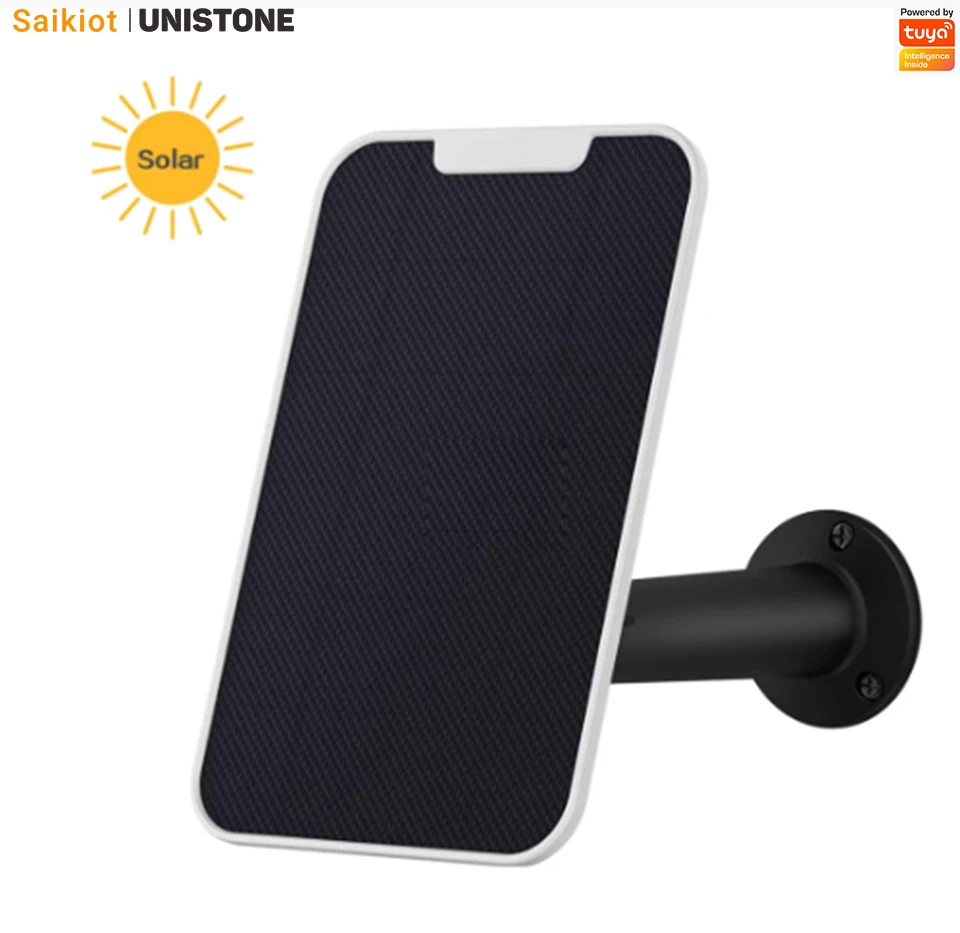 

Saikiot 4W Solar Panel with Micro Interface Cable for Ring Arlo Battery Camera Video Doorbell Charging Aluminum Bracket