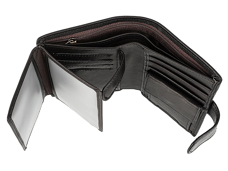 Мужской короткий кошелек из натуральной кожи клатч кошельки портмоне много карт