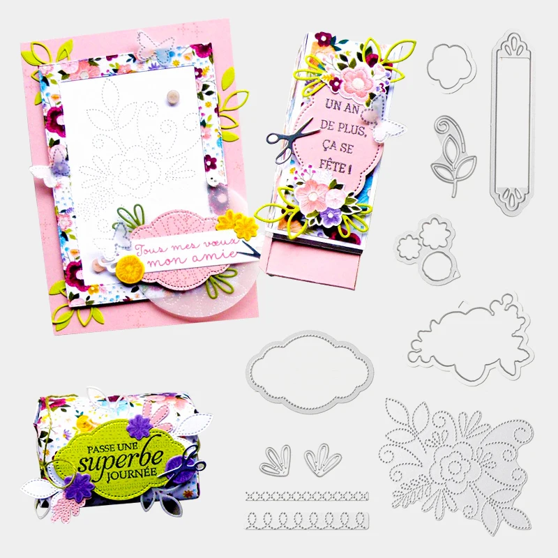 MovingPanda JC051 красивый Снежный набор штампов с прозрачным креплением металлические