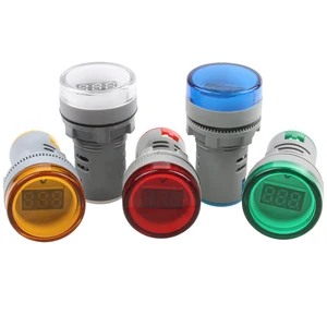 1 шт., светодиодный вольтметр, 22 мм, 60-500 В переменного тока