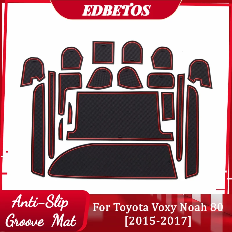 

Anti-Slip Rubber Mats Gate Slot Cup Mat For Toyota Noah Voxy Esquire 2014 - 2019 and Toyota Noah R80 80 2015 - 2018 Accessories