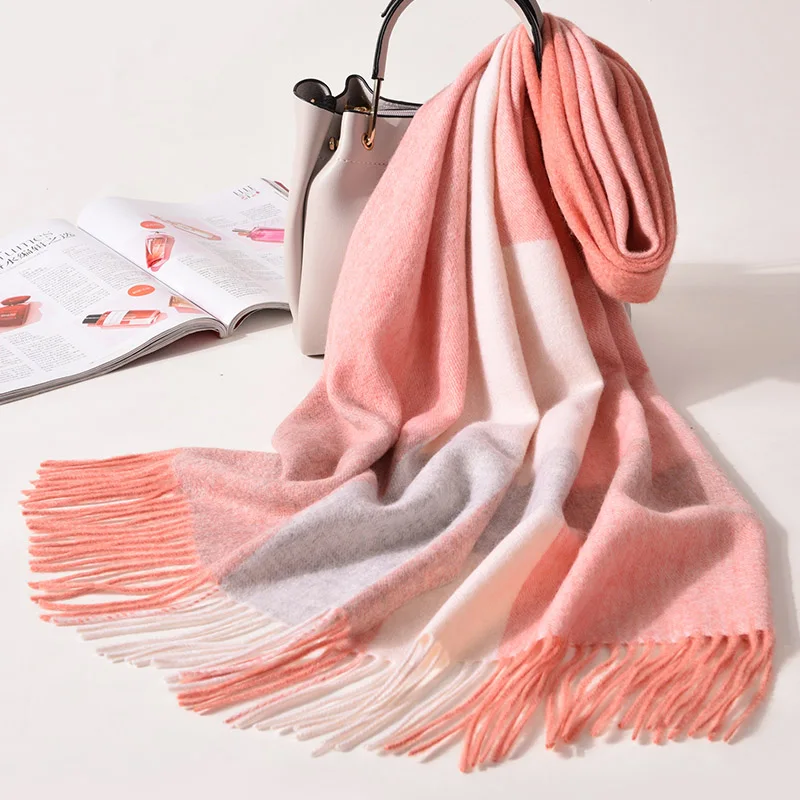 Шарф кашемировый женский зимний теплый 100% |