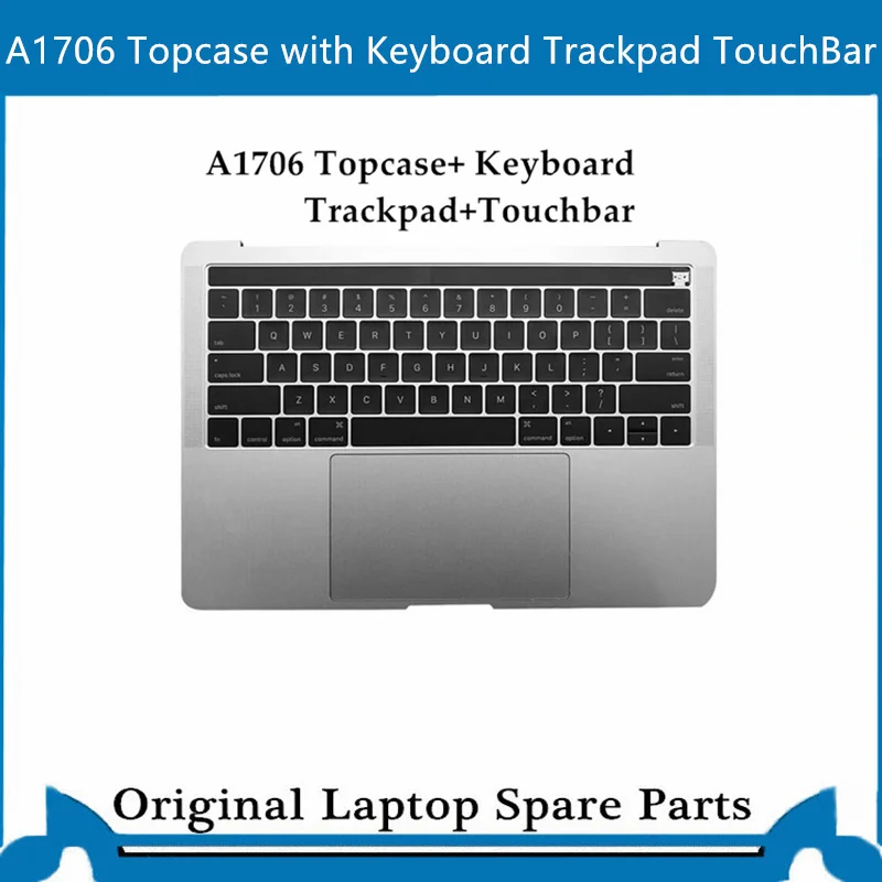 Топ чехол для Macbook Pro retina A1707 A1706 A1708 подставка с клавиатурой трекпад 13' 15 'США Серый Серебряный