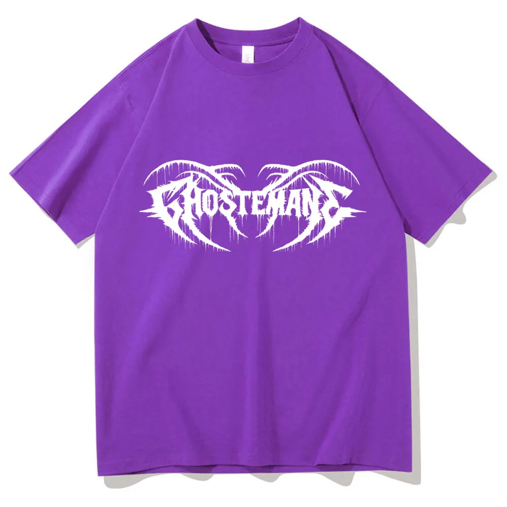 

Fashion Summer Metal Rap Style Mercury Retrograde Image Printed Ghostemane T Shirt Tees Men Women Oversized Hip Hop T-shirt Tops