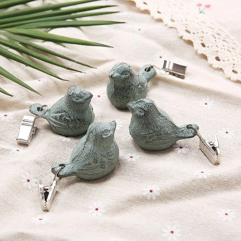

8PCS Iron Tablecloth Weights, Tablecloth Clamps Clips,Table Cloth Cover Clamps for Home Garden Party Wedding Picnic
