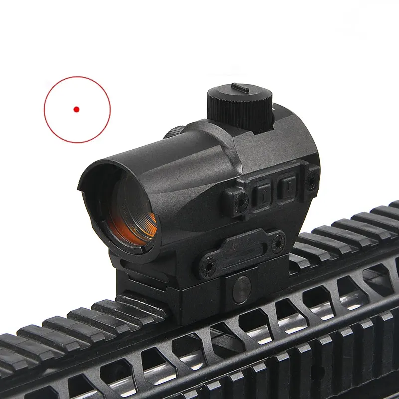 Outdoor Hunting D10 Red Dot Sight Scope Brightness Adjustable for Rifle with 20mm Riser Mount | Спорт и развлечения