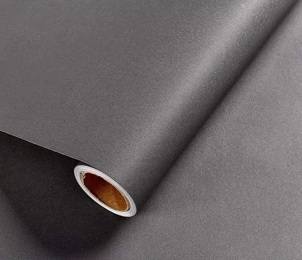 

Матовая темно-серая настенная бумага, простые виниловые водонепроницаемые настенные наклейки, самоклеящаяся подкладка для полки, бумага д...