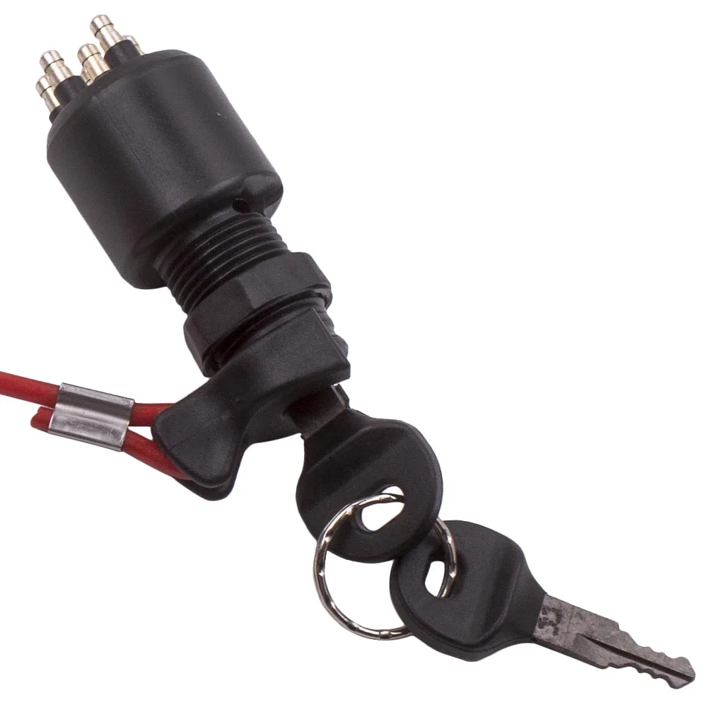 

Red Ignition Switch Key Safety Lanyard For OMC BRP Johnson Evinrude Boat 40-200HP ADK 5005801 175974