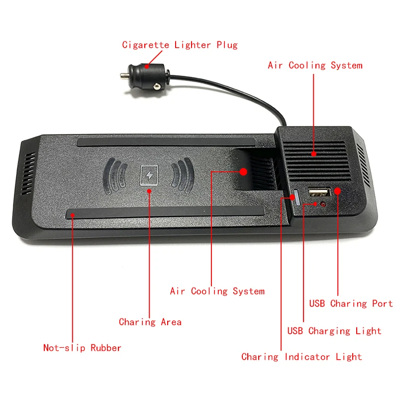 15w car wireless charger for audi a5 b8 s5 rs5 fast charging plate qi phone charger quick charging panel accessories for iphone free global shipping