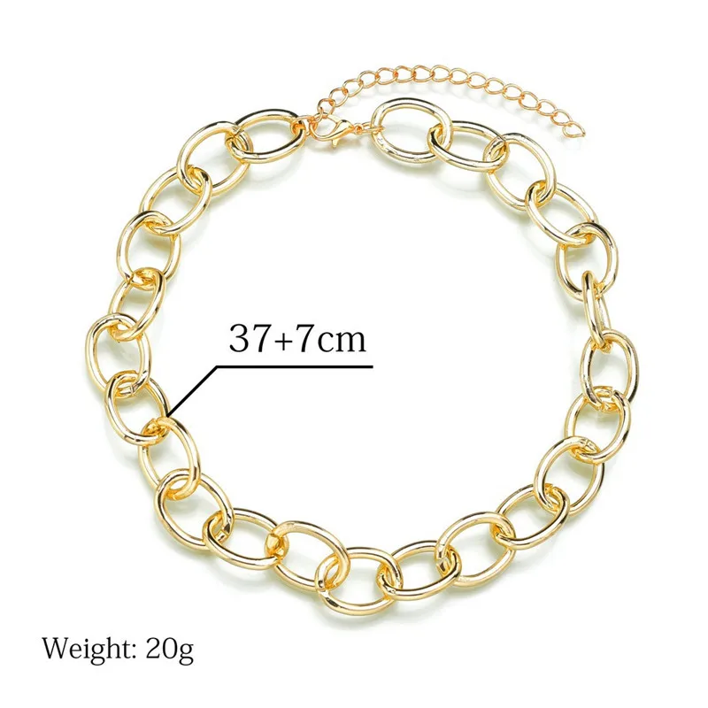 2019 в готическом стиле виде толстой цепочки Чокер ожерелье панк Рок заявление