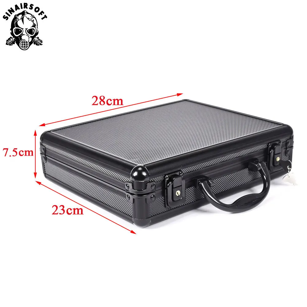 Тактический алюминиевый жесткий чехол для пистолета сумка с мягкой подкладкой