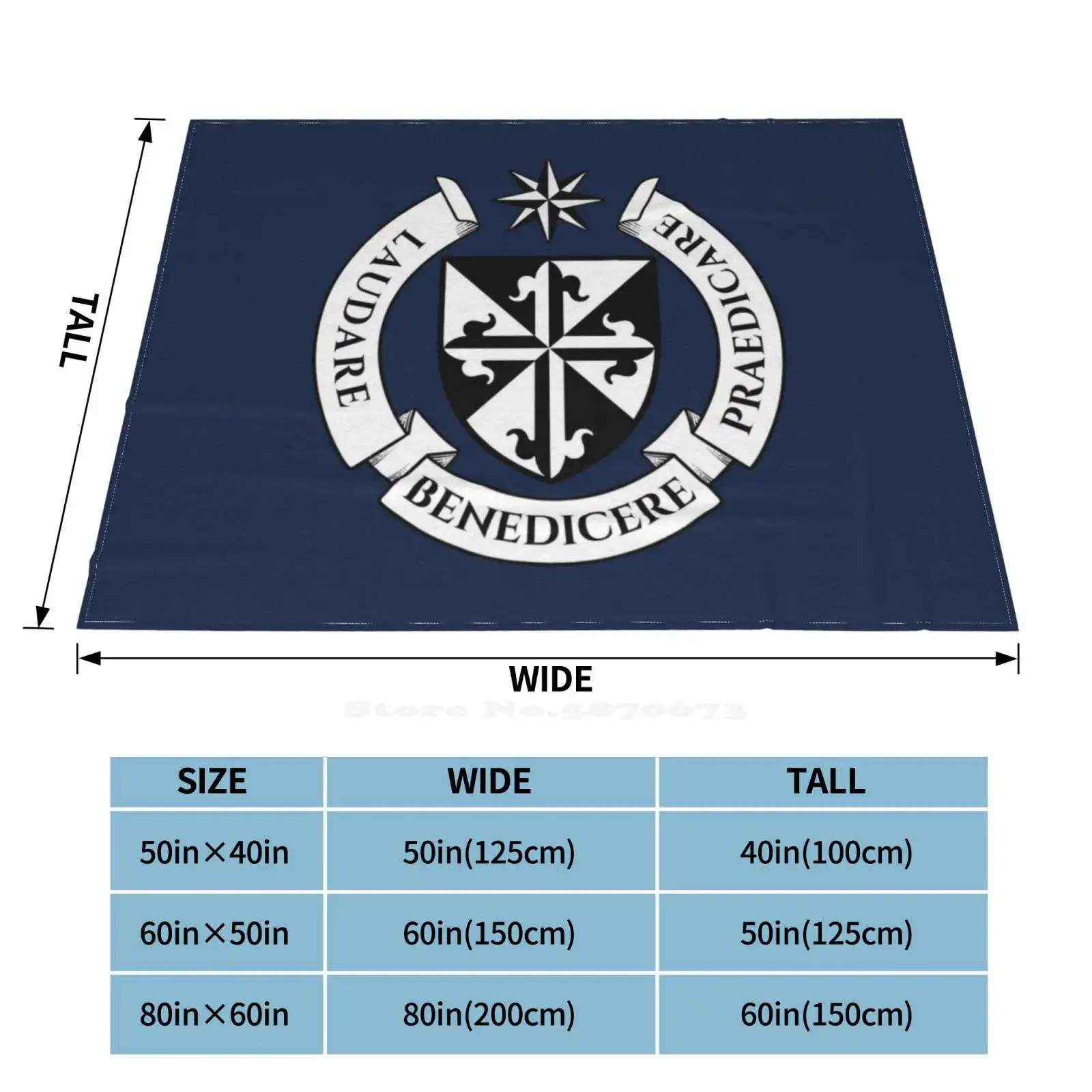 Dominican Order Coat Of Arms Hot Sale Printing High Qiality Flannel Blanket Saint Dominic St | Дом и сад