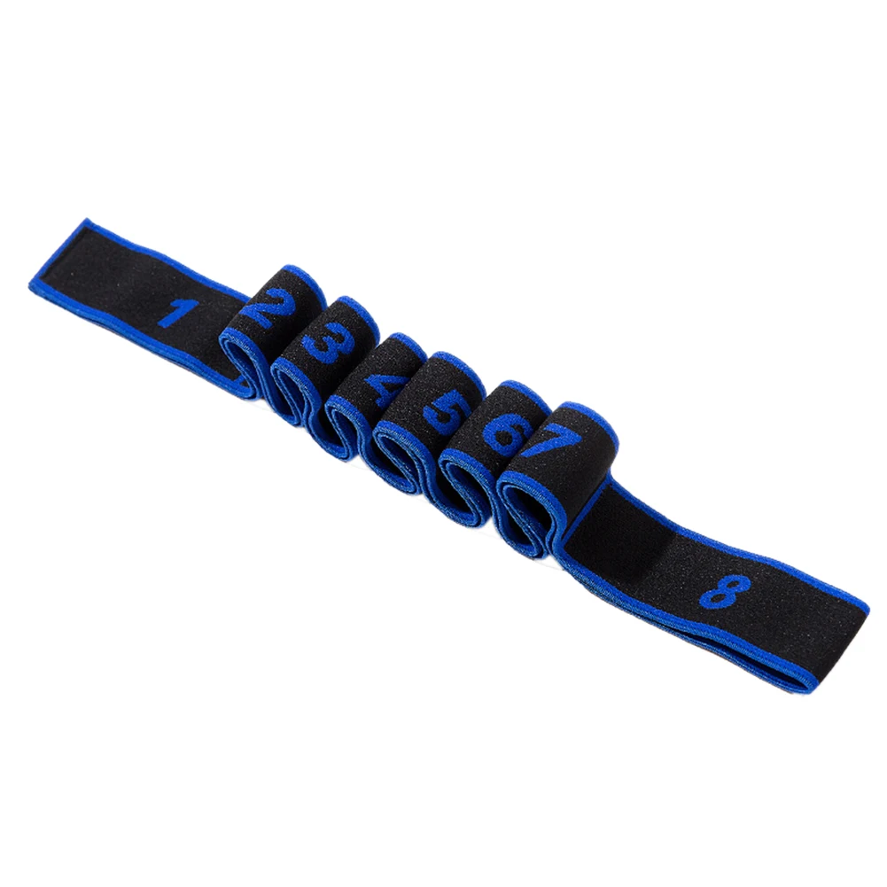 Фитнес упражнения йоги Латексная лента наживка с 9 Вьетнамки эластичным ремешком