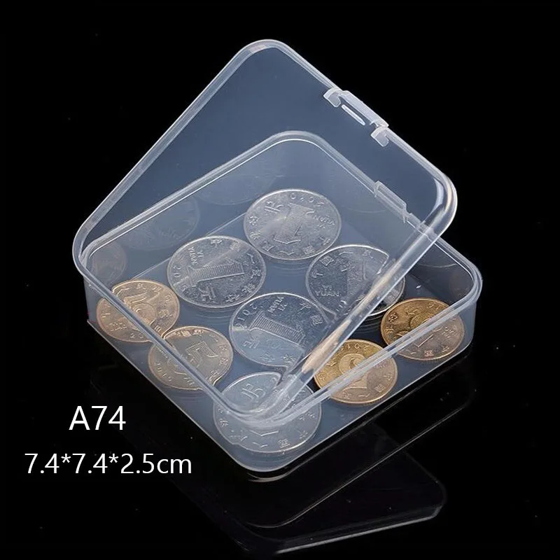 Маленькая прозрачная пластиковая коробка для хранения коллекций продуктов