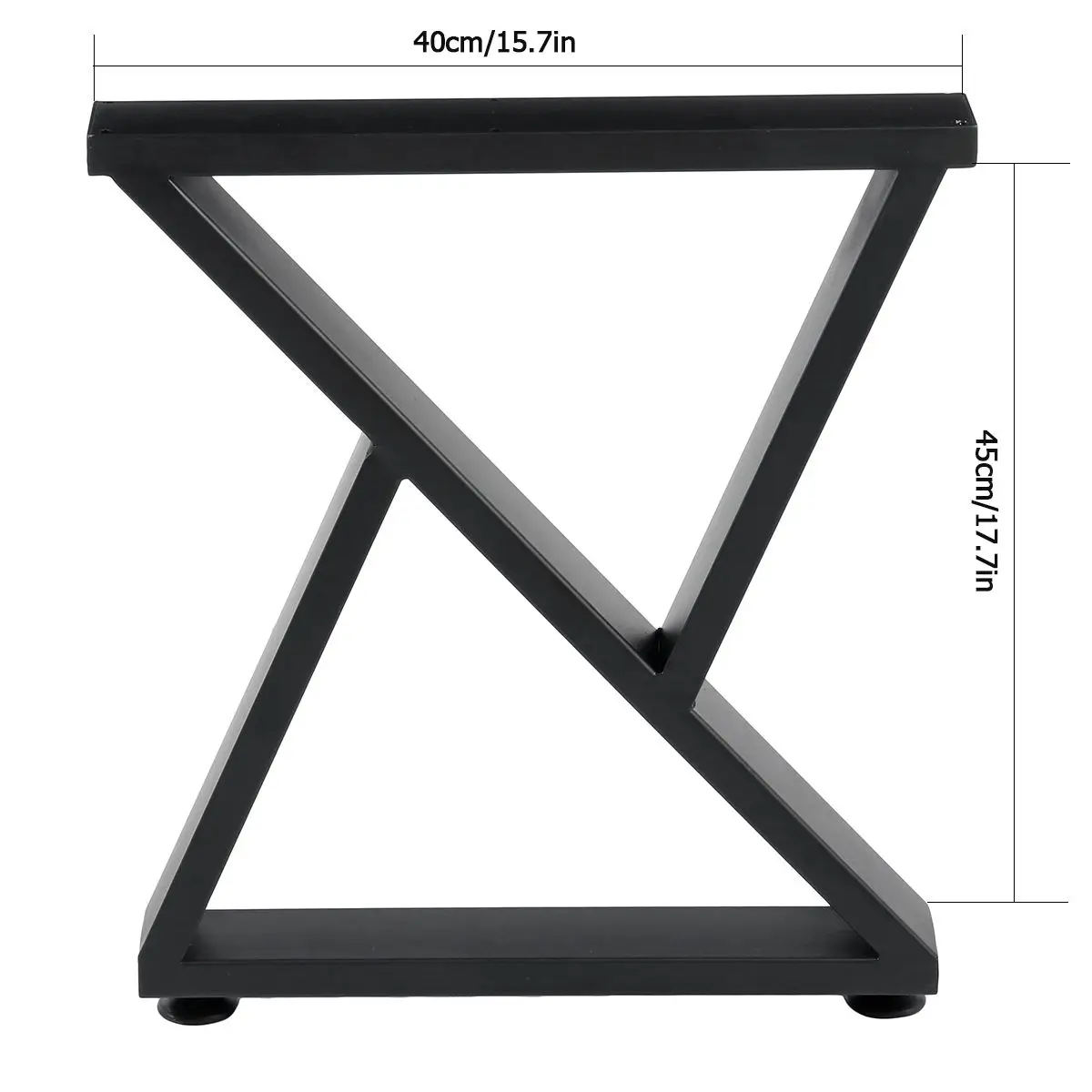 

2021 New Table Legs Metal Furniture Legs with Anti-Slip Floor Pads Z-shaped Room Desk Legs Kitchen Home Furniture Accessories