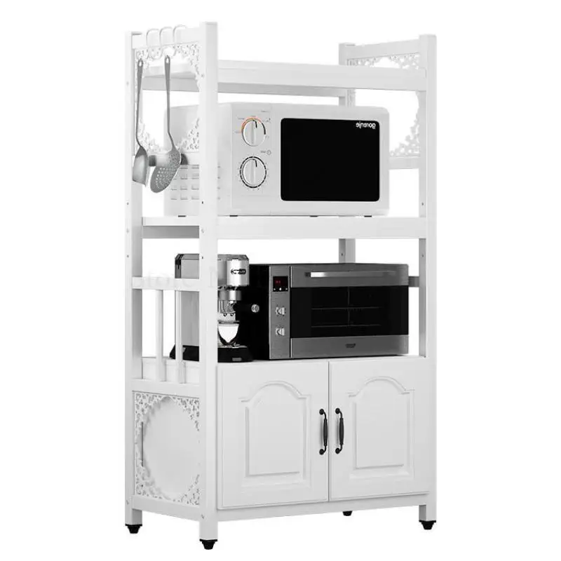 Напольная кухонная полка многоярусный стеллаж для хранения стойка