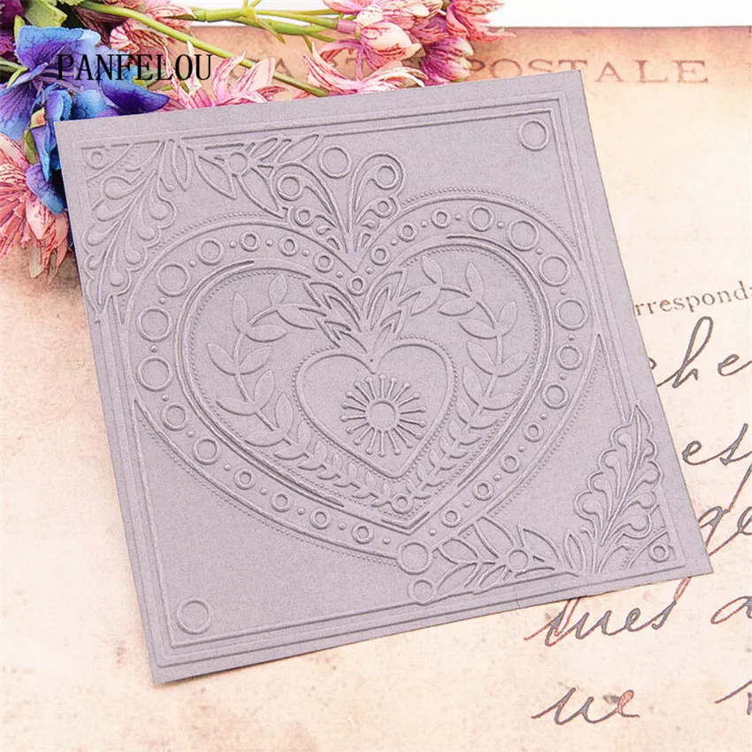 Фотоальбом для скрапбукинга 15 х15 виноградных лоз в форме сердца|Папки тиснения| |