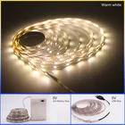 Лента Светодиодная гибкая с питанием от USB, 5 в пост. Тока, 3 аа, 2835 SMD 0,512345 м