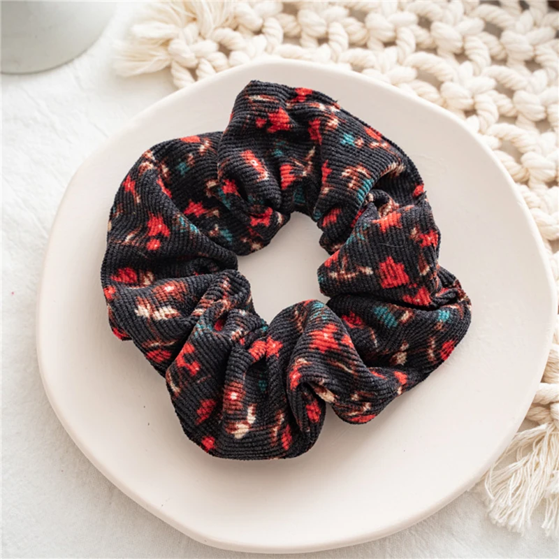 

Vintage accessories flower headband velvet winter rubber band for hair soft elastic haar women opaska do wlosow tiara accesorios