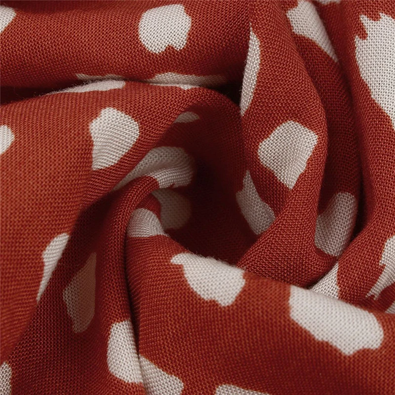 

Autumn Winter Temperament Print Dress Women Casual Button A Line Loose Knee Length Dress For Women 2021 New Fashion