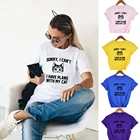 К сожалению, я не могу иметь планы с принтом мой кот, женская футболка с круглым вырезом и головой кота, Топы Harajuku, графические футболки для женщин, Ropa De Mujer