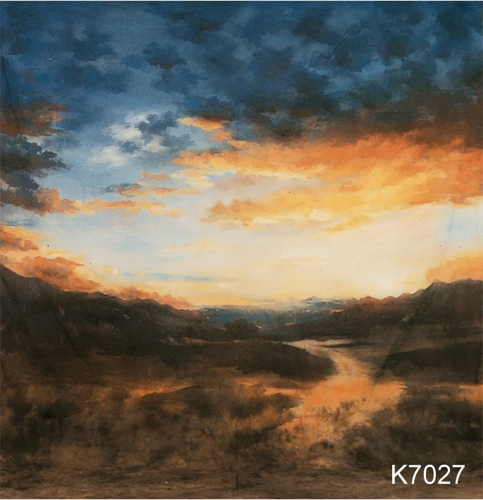 Муслиновый фон ручной росписи K7027, 10 футов x 20 футов, сценический фон для фотосъемки в сумерках, свадебный фон, сценические фоны для фотосъемки