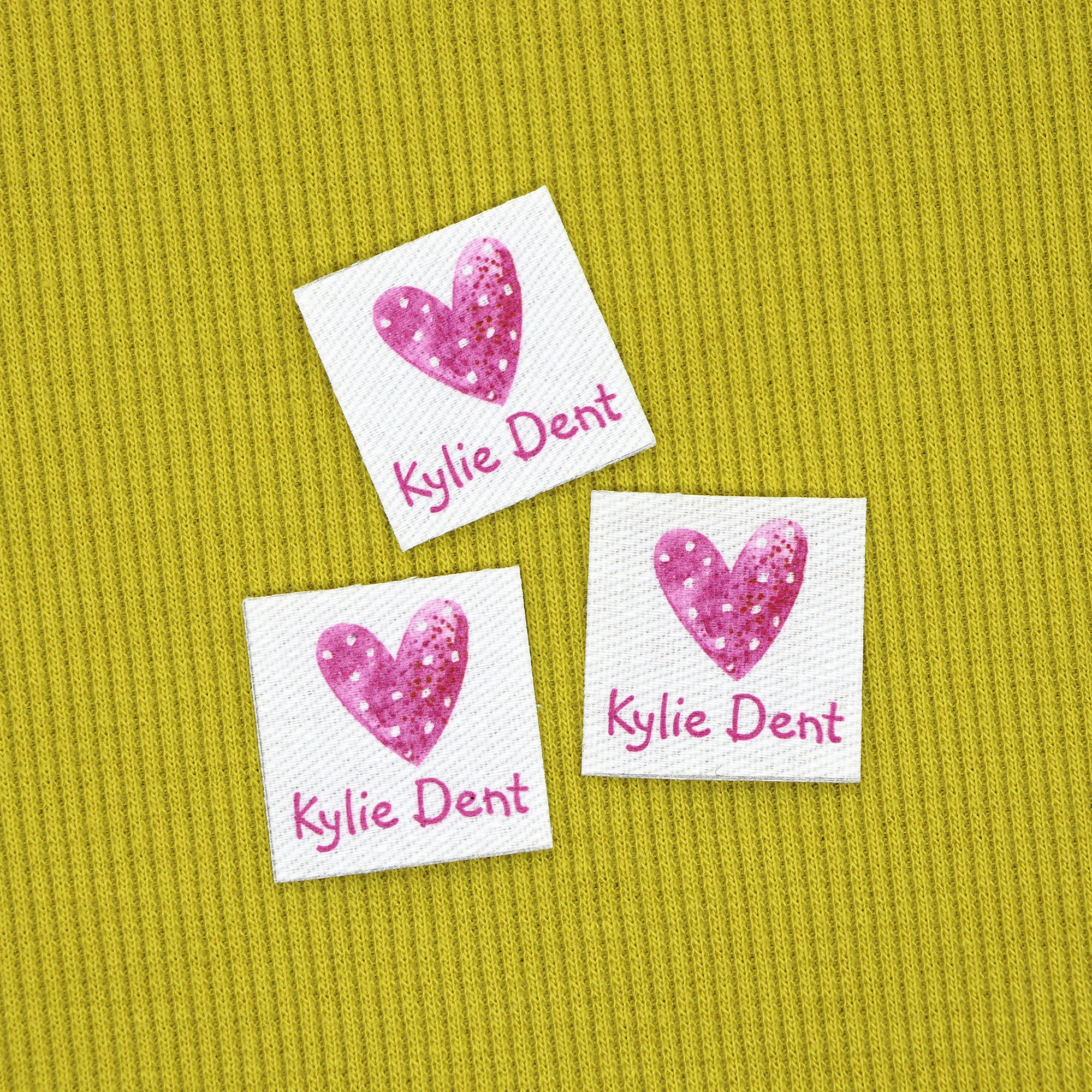 

96 piece Custom Ironing Labels, Logo or Text, Personalized Brand , Clothing Labels, handmade, Iron on label(YT180)