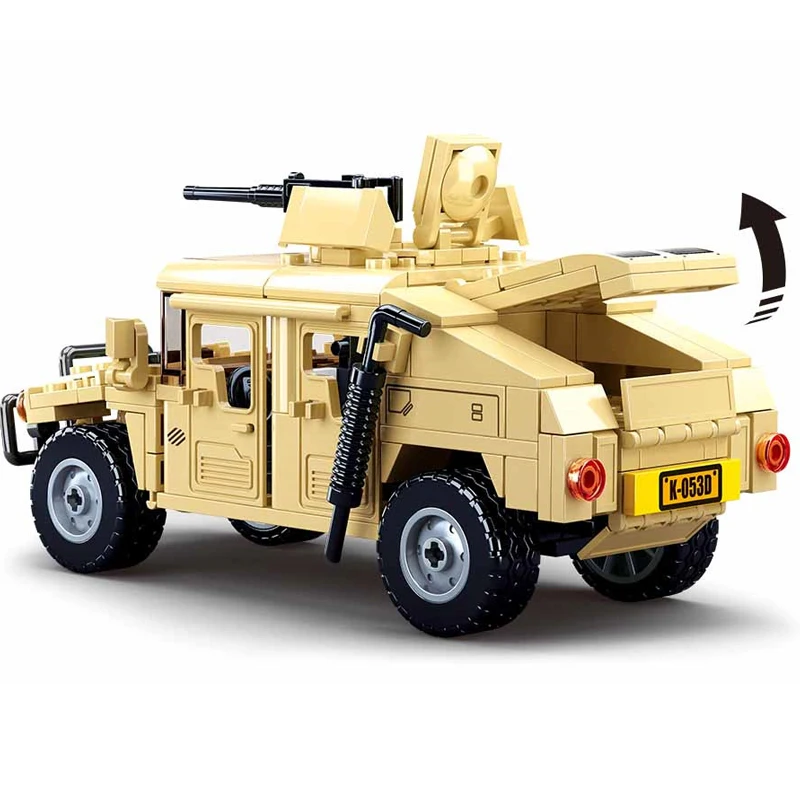 Sluban WW2 Military Hummered H2 H1 Jeeped штурмовая машина Классическая модель детские игрушки