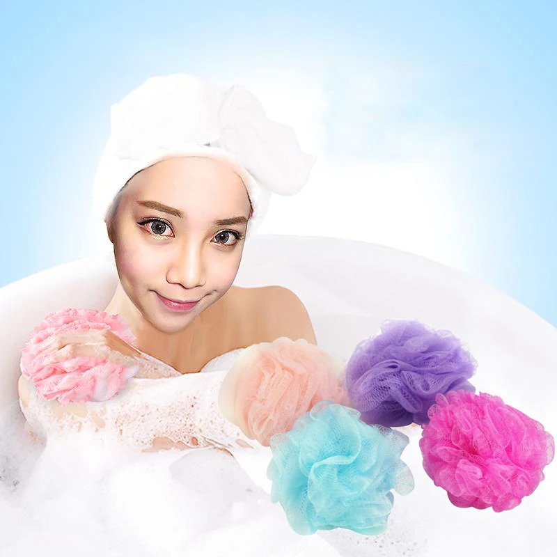 

Soft Shower Mesh Foaming Sponge Exfoliating Scrubber Black Bath Bubble Ball Body Skin Cleaner Cleaning Tool Bathroom Accessories