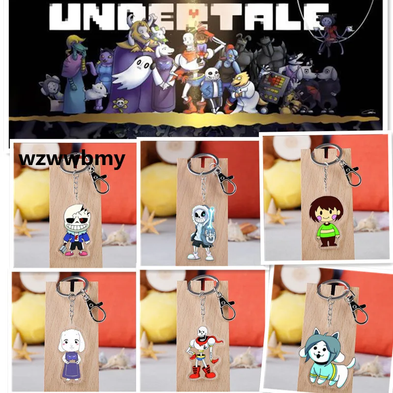 

Classic Legend Under The Peripheral UT Game Undertale Sans Acrylic Key Chain Knapsack Small Gift Pendant