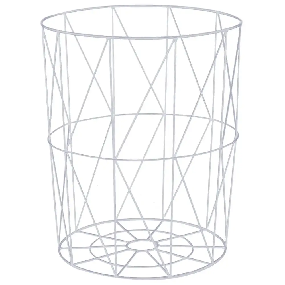 Современный круглый журнальный столик с корзиной для хранения стол на диване