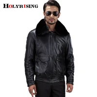 motorcycle 100 natural cowhide leather middle aged plus size winter pilot leather jacket men militaly air force flight jacket