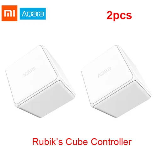 Xiaomi mi Aqara Magic Cube контроллер Zigbee версия управляется шестью мерами для умного дома устройство работает с mi jia Home app - Цвет: 2pcs Magic Cube