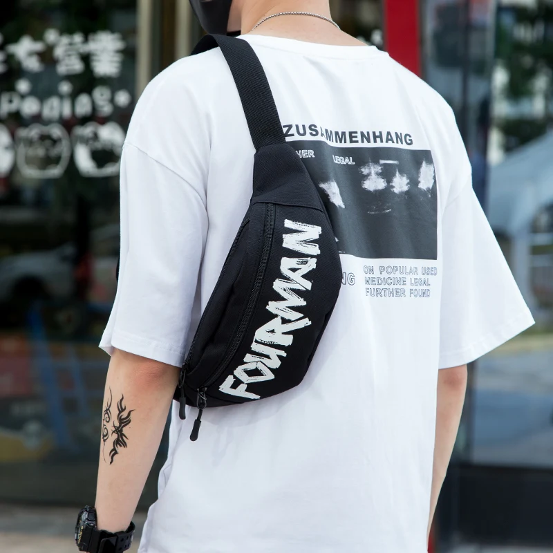 

Newest Hot Unisex Women Man Waist Fanny Pack Belt Travel Bag Purse Chest Pouch Bullet Pack Street Style Letter Printed Bag Pack