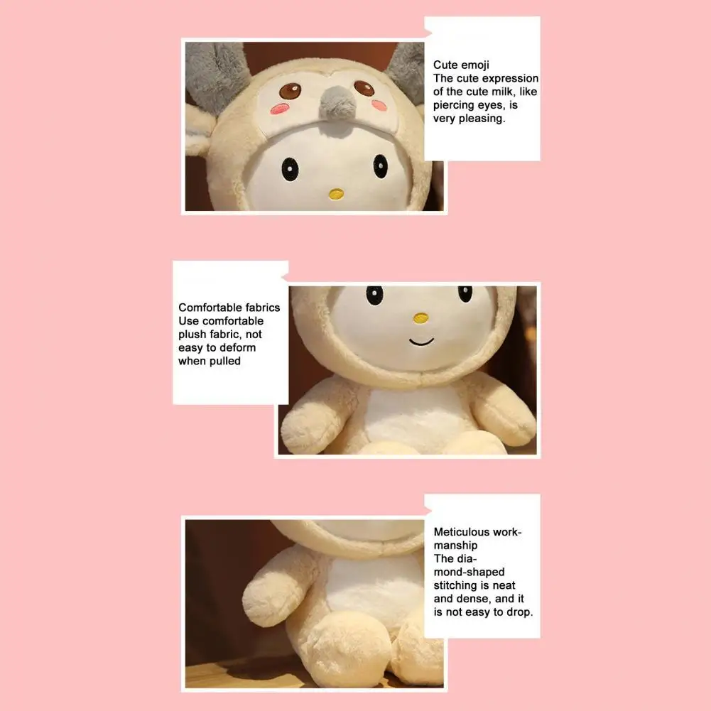 

Creative Elk Wearing Hat Plush Toy Stuffed Doll PP Cotton Novelty