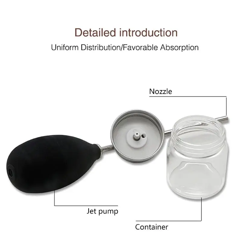 

Hair Building Fibers Spray Applicator Atomizer Silicone Airbag Hair Restorer Kit MOLF