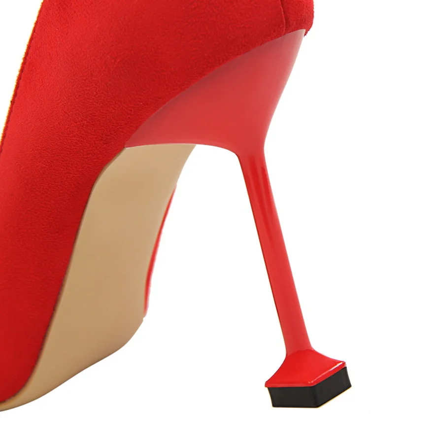 Женская замшевая обувь на каблуке 2021 см сексуальная подходит для ночных клубов