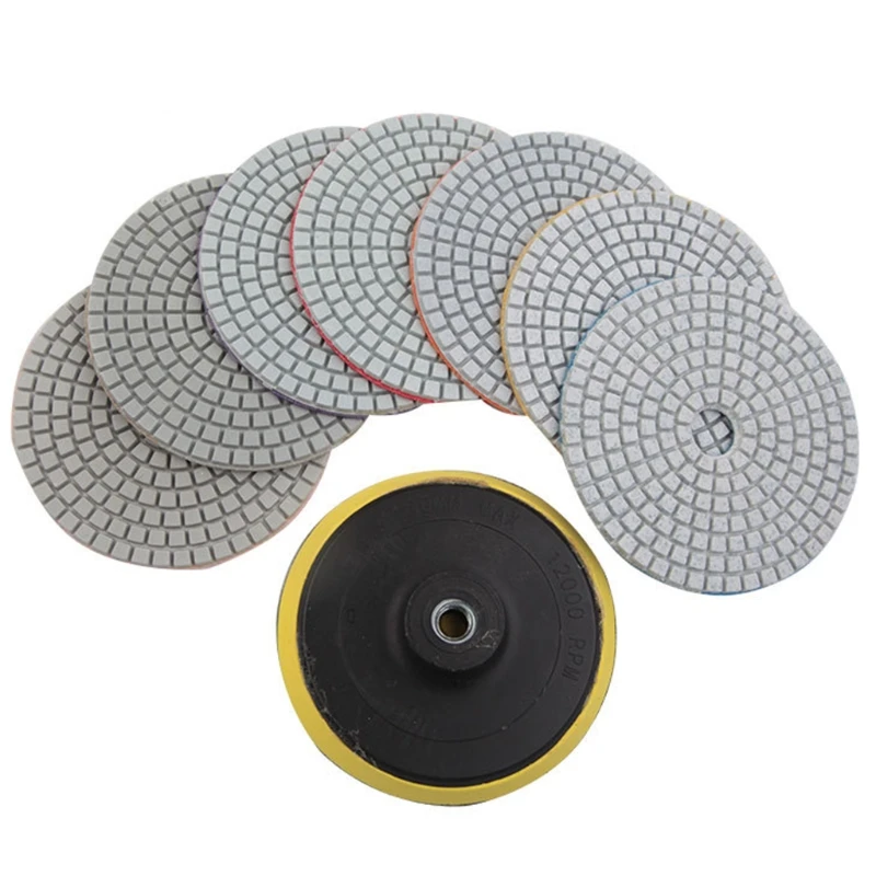 

4 Inch Diamond Polishing Pads Grit Pads Marble Polishing Pad Soft Grinding Disc Diamond Terrazzo Soft Grinding Disc