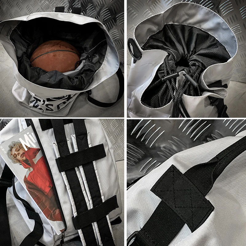 

Big Capacity Athletic Bag Multifunction Fitness Sneaker Bag Drawstring Basketball Gym Stuff Article Training Bag Sport Backpack