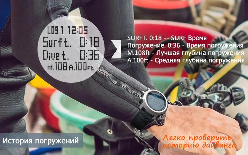 Новые мужские часы водонепроницаемые 100 м Смарт цифровые военные часы 50 м Дайвинг Плавание Спортивные часы альтиметр барометр компас часы